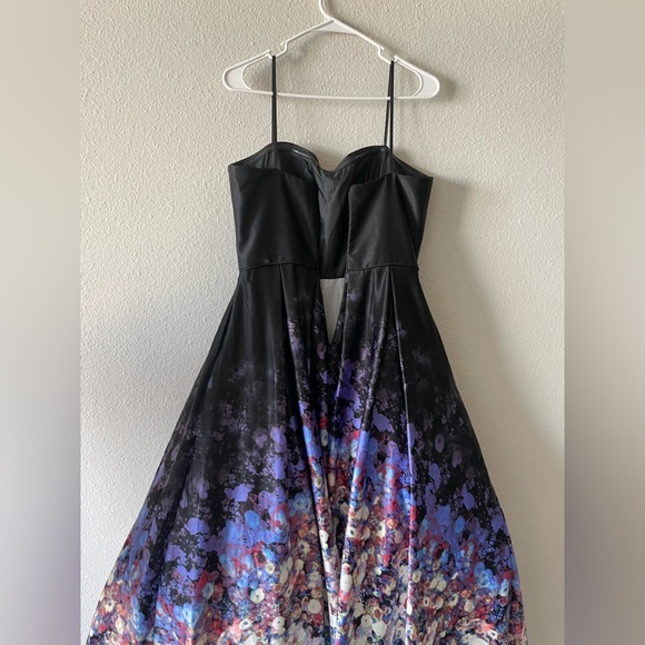 Adam Black Satin Dress - Picture 7 of 11